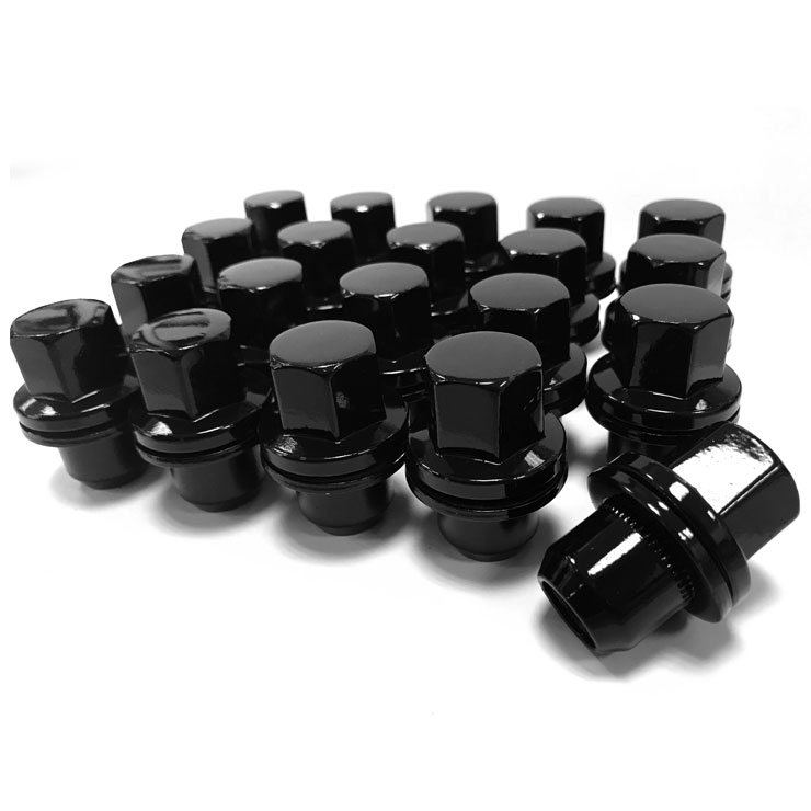 20 x M14x1.50 22mm Hex Gloss Black Alloy Wheel Nuts Bimecc RANGE ROVER