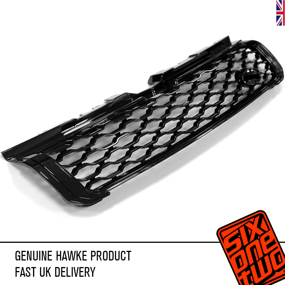 Matte Black Hawke Front Grille Grill for 2018-2020 Jeep Wrangler